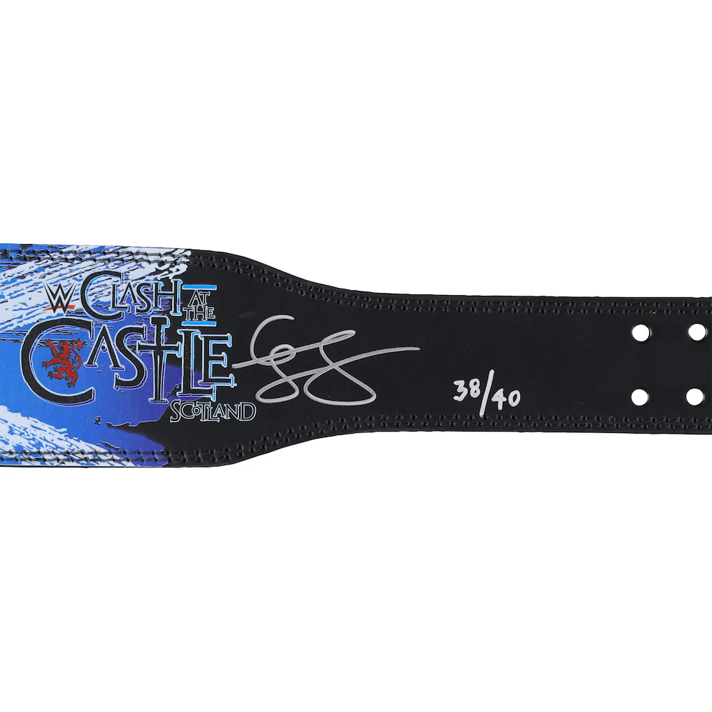 Cody Rhodes WWE Autographed 2024 Clash At The Castle Scotland Weight Belt - Limited Edition of 40 - Image 2