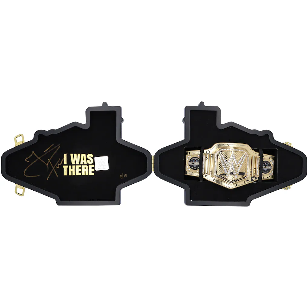 Jacob Fatu WWE Autographed WrestleMania 41 Welcome Sign Mini Title - Limited Edition of 10