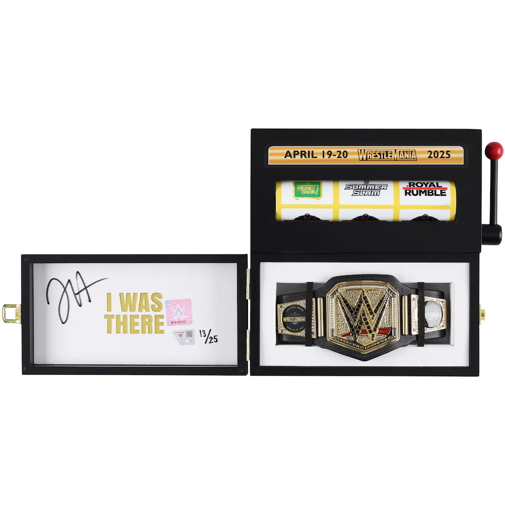 Jey Uso WWE Autographed WrestleMania 41 Slot Machine Mini Title - Limited Edition of 25 - Image 2