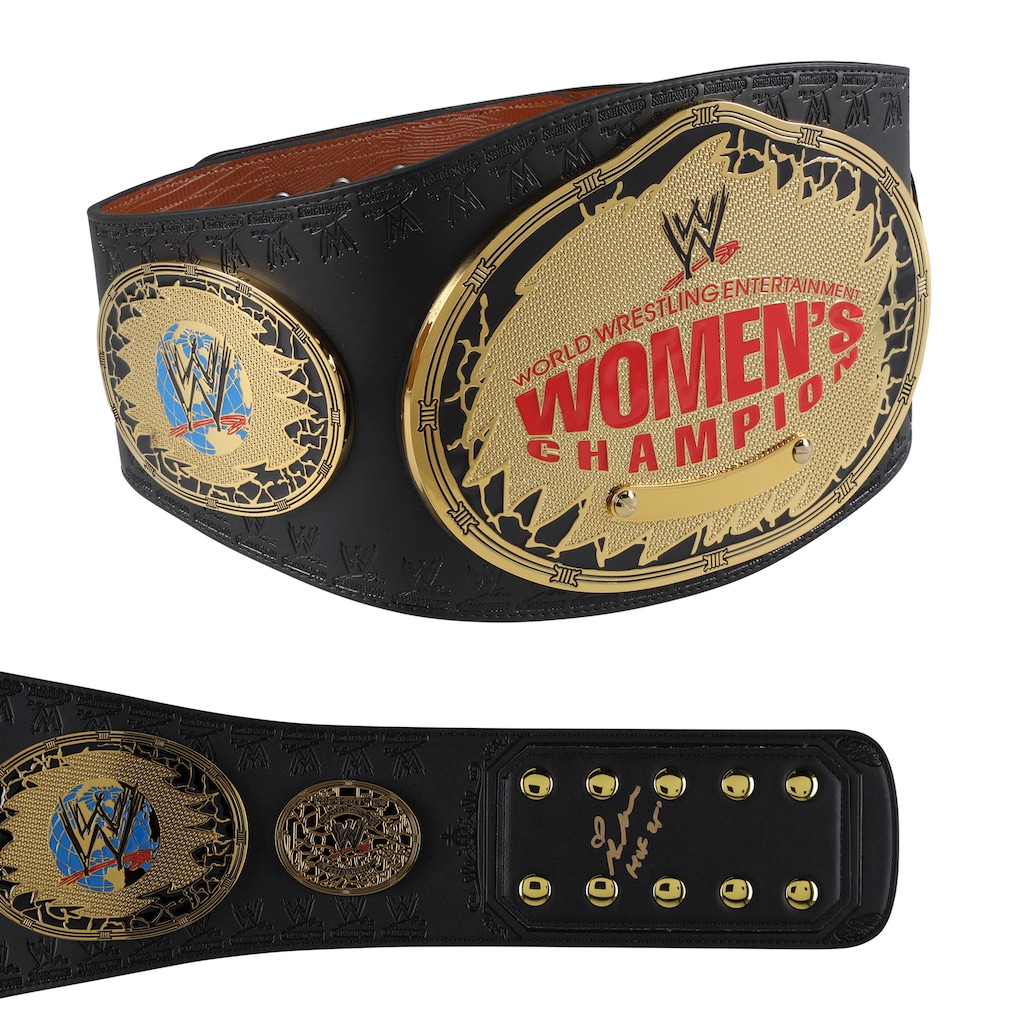 Michelle McCool Autographed Women's Championship Attitude Era Replica Title Belt with Inscription