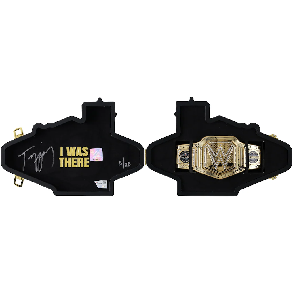 Tiffany Stratton WWE Autographed WrestleMania 41 Welcome Sign Mini Title - Limited Edition of 25